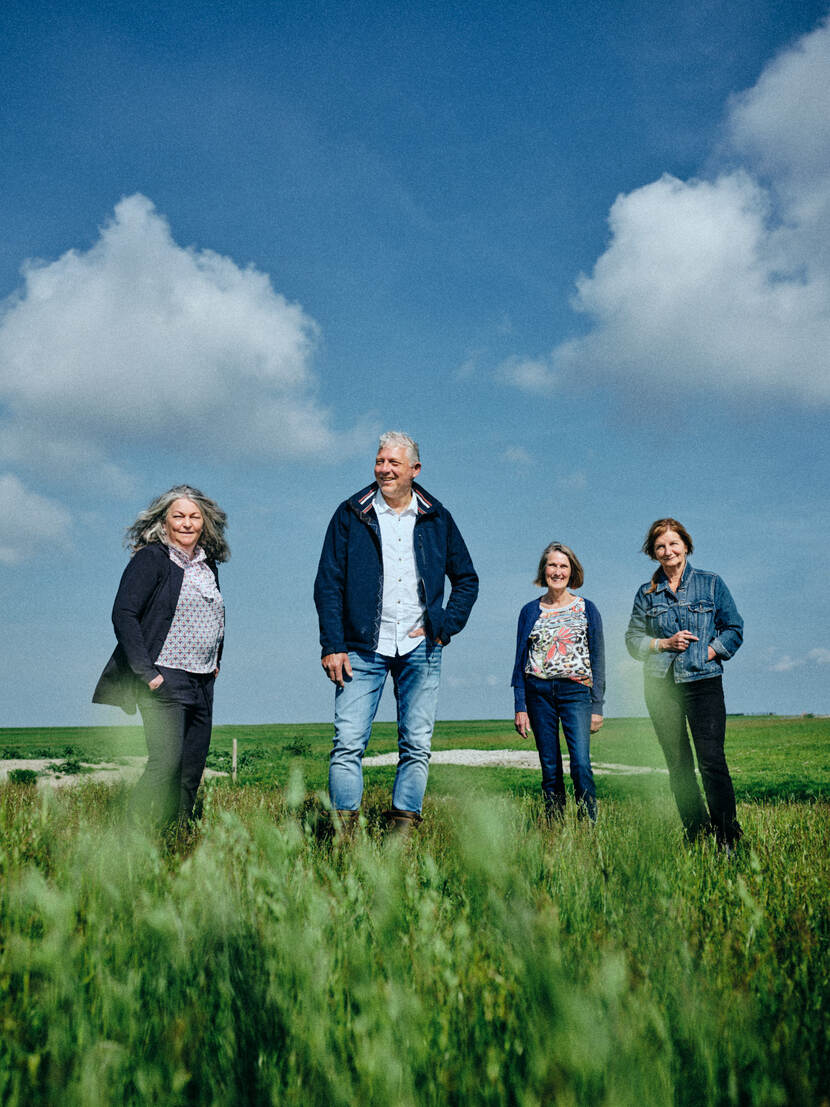 Tjitske Andringa, Harry Feenstra, Godelieve Kok en Marie-Louise Meuris