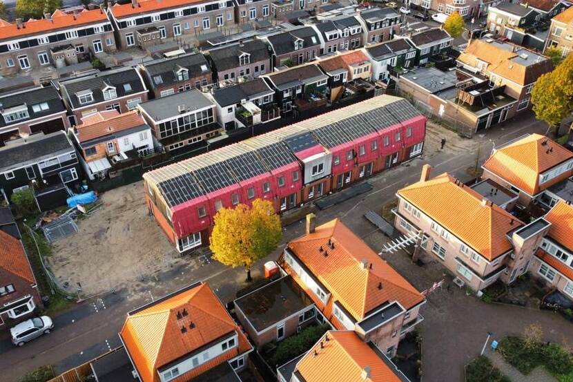 Modulaire woningen van NH Bouwstroom in Hoveniersstraat e.o.